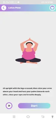 Pregnancy Yoga Workout - Exerc android App screenshot 1