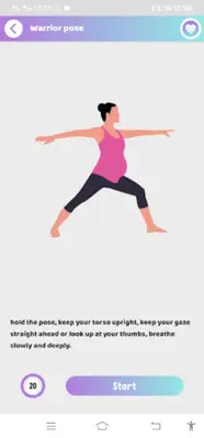 Pregnancy Yoga Workout - Exerc android App screenshot 2