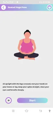 Pregnancy Yoga Workout - Exerc android App screenshot 3